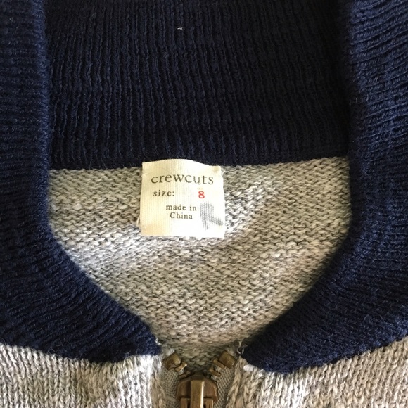•SOLD• Boys J Crew Cuts Zipper Cardigan With Pocke - Picture 4 of 7