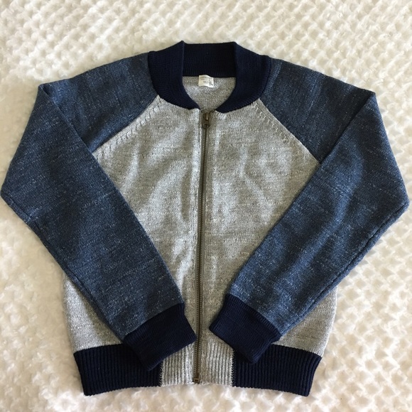 •SOLD• Boys J Crew Cuts Zipper Cardigan With Pocke - Picture 6 of 7