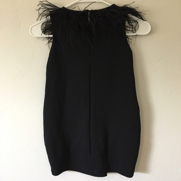 •SOLD• Girls Zara Dress Black with Feather Detail - Picture 2 of 8