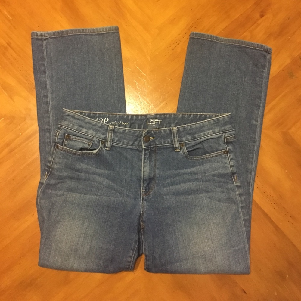 LOFT blue boot cut jeans 👖