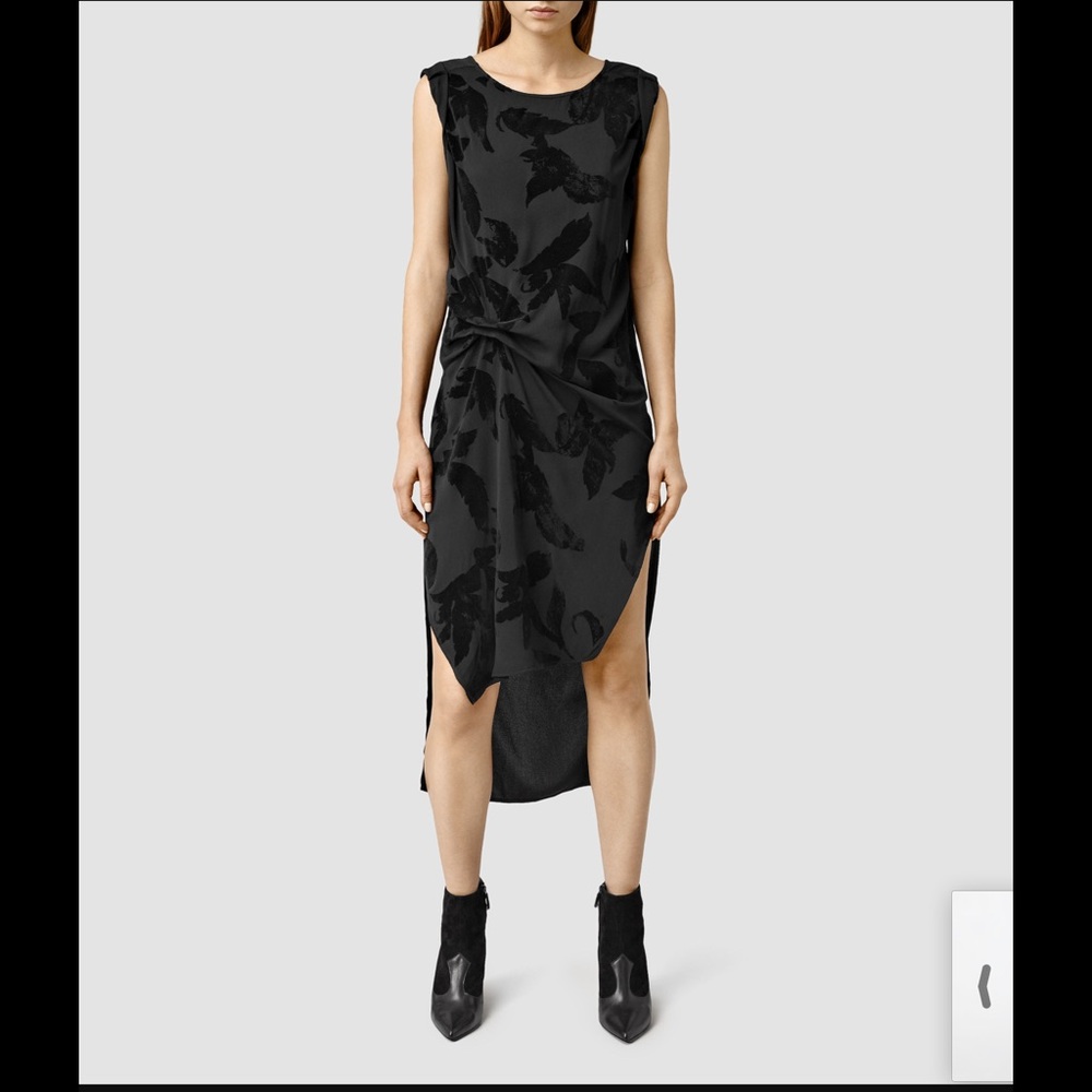 All Saints Riviera Lux Black dress 0