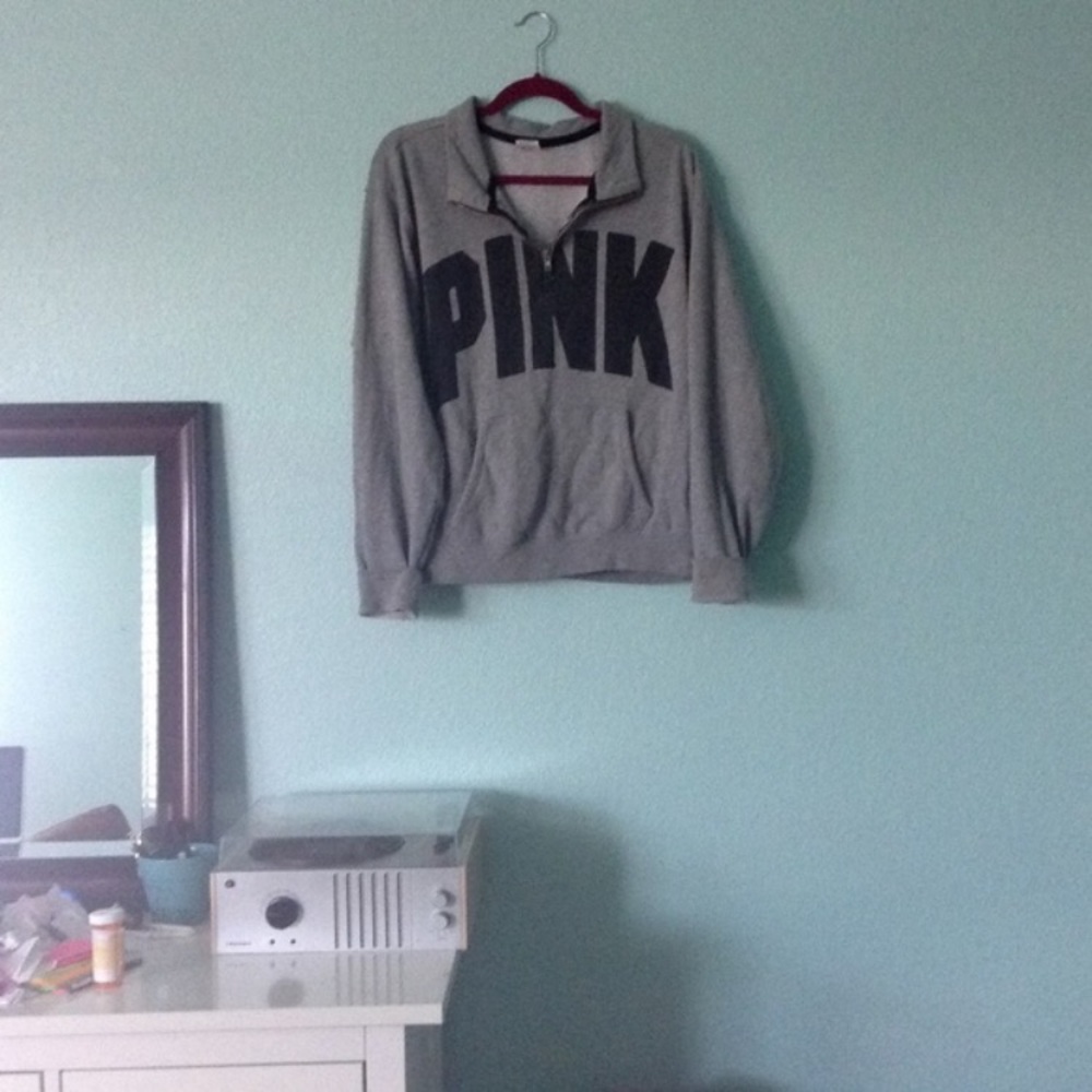 LOVE PINK Victoria's Secret rare half zip