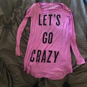VS Pink sleep shirt