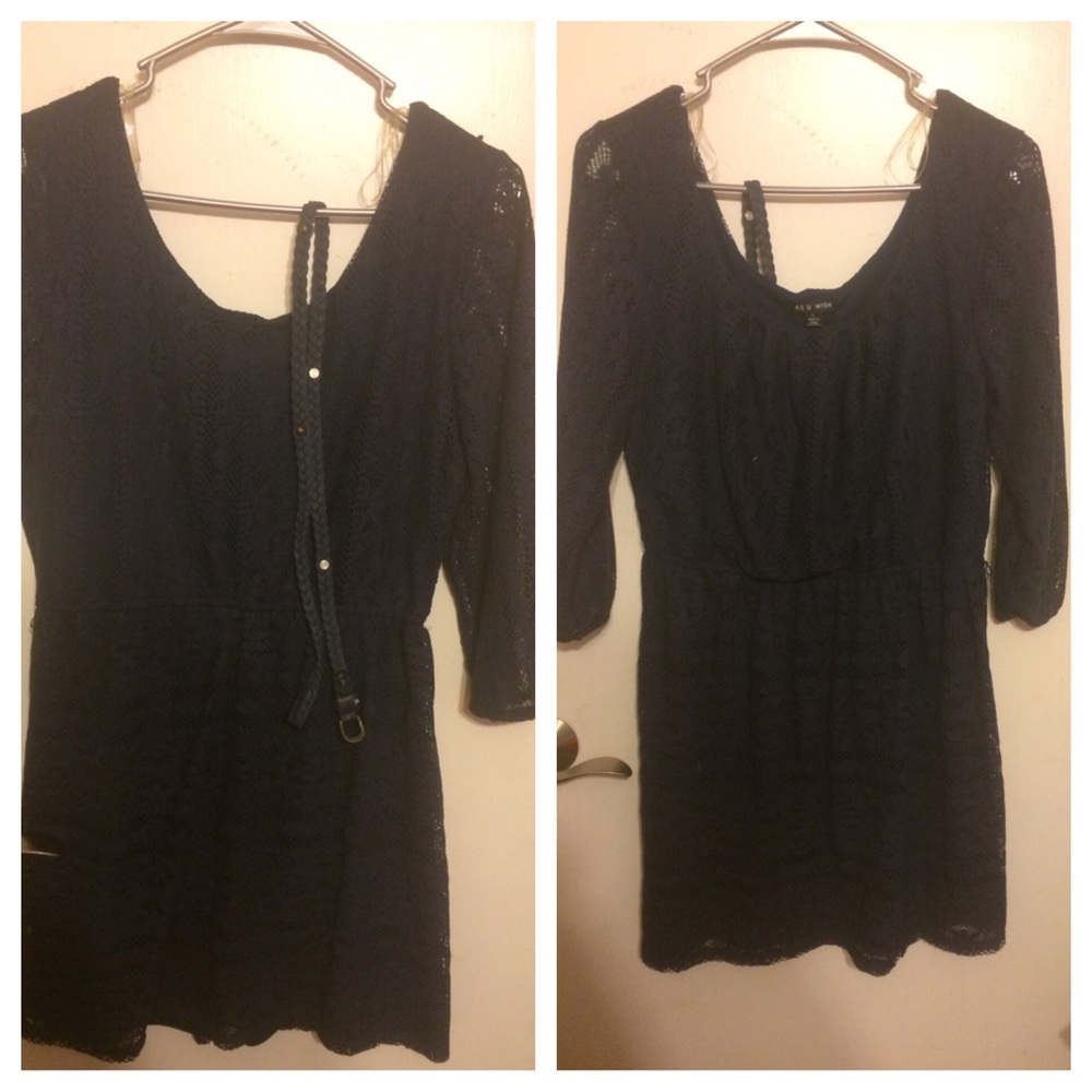 Short navy blue dress