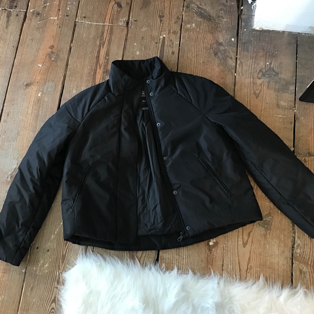 Black bomber jacket