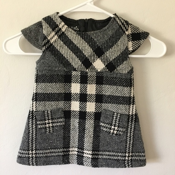 Elsy Italy Baby Plaid dress with Pockets Sz 12m - Picture 3 of 6