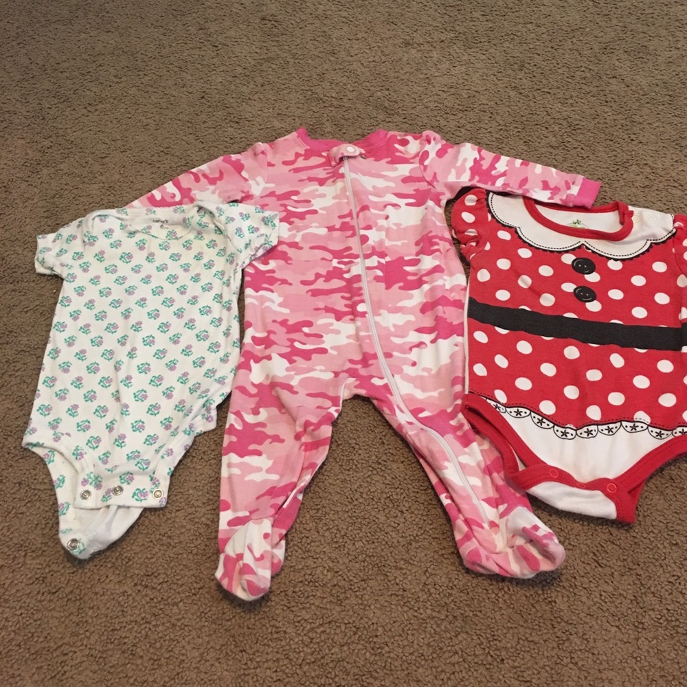 Cute onesie/sleeper bundle