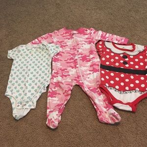 Cute onesie/sleeper bundle