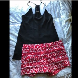 Outfit Bundle! JCrew City Fit Short 8/Black Tank M