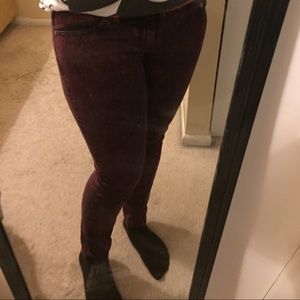 Hot Topic Red Acid Wash Jeans