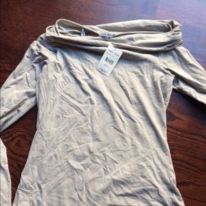 Off the shoulder cotton t shirt  james perse