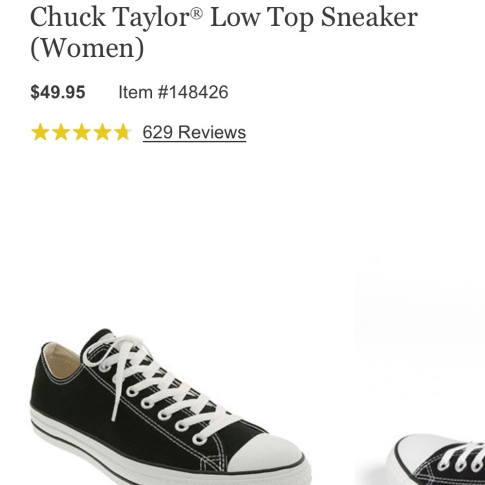Women's Chuck Taylor low top sneaker (black)