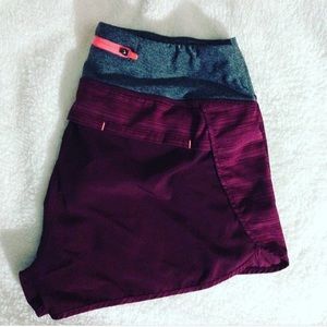 Burgundy Women Shorts