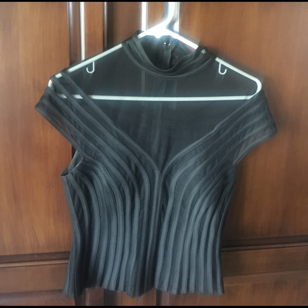 JS collections black lace blouse