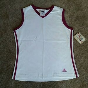 New w/ tags Adidas women's sleeveless white top