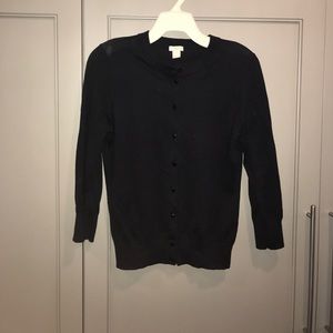 Black J. Crew Cardigan