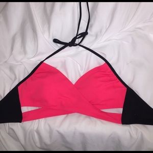 Hot pink bathing suit top