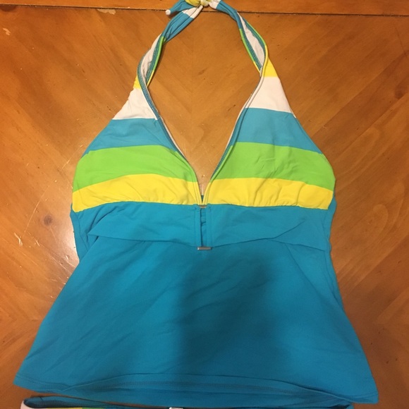 La Blanca Swim La Blanca Blue Green Yellow White Bathing Suit Poshmark