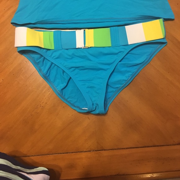 La Blanca Swim La Blanca Blue Green Yellow White Bathing Suit Poshmark