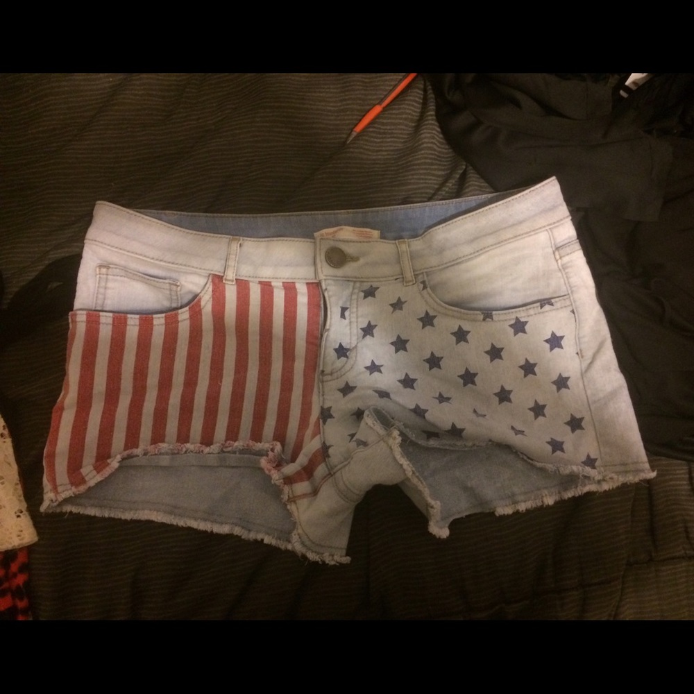 American flag shorts
