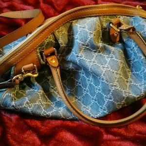 **Authentic Gucci Boson Sukey Denim Bag**
