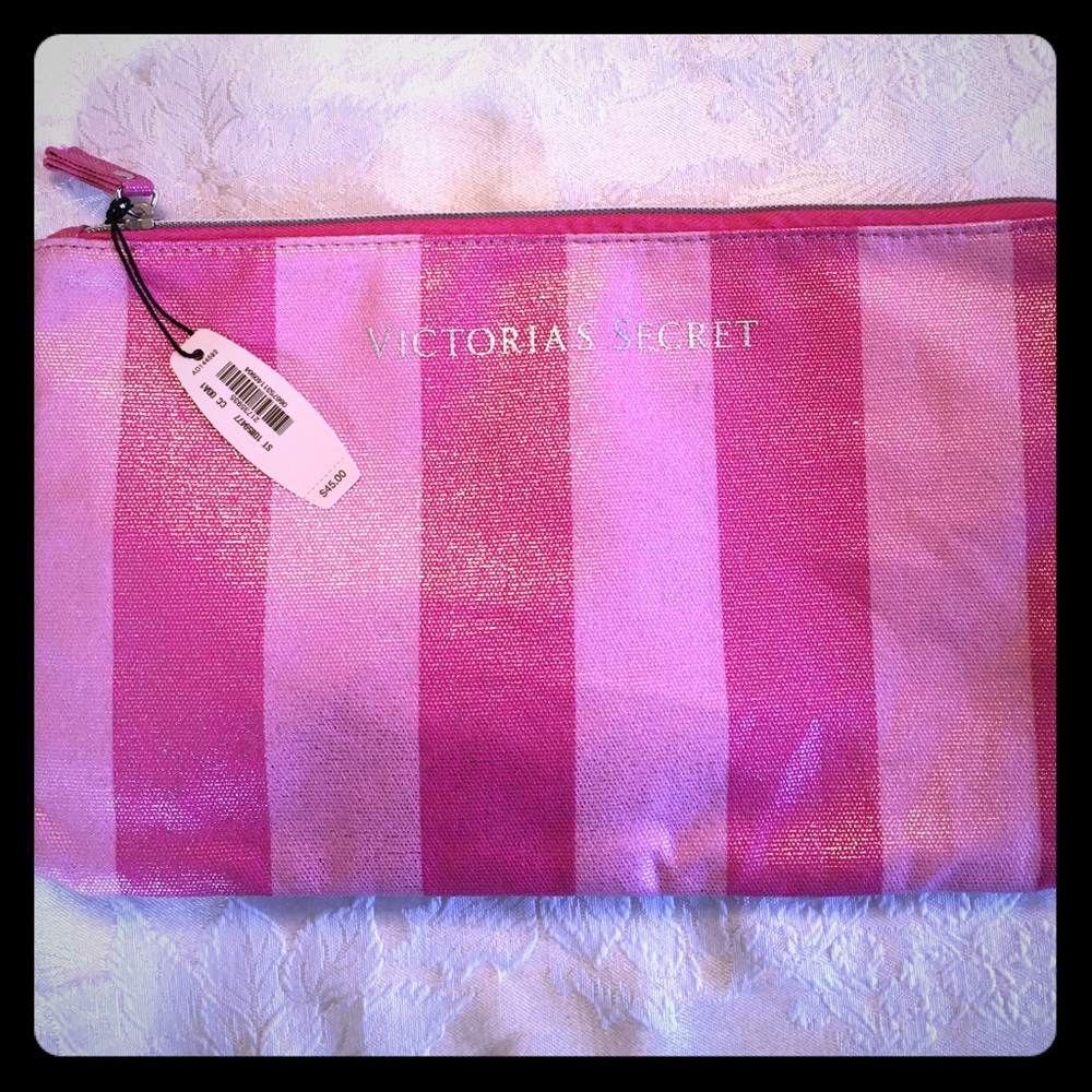 Victoria's Secret pink cosmetic bag