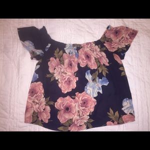 Floral off the shoulder top