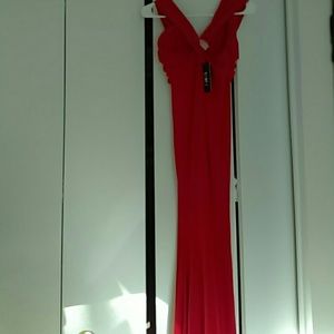 Red formal gown