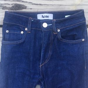 Acne Needle Jeans, Size 24, Raw Reform Wash