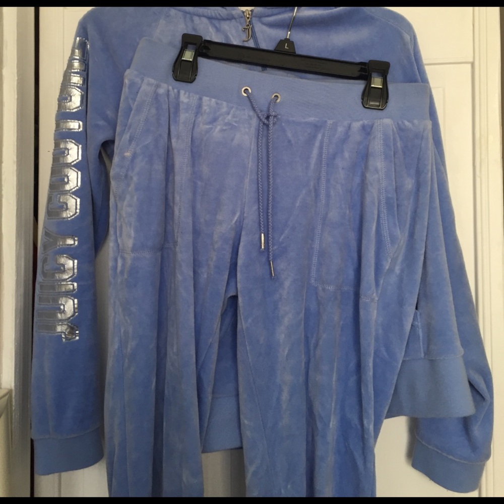Blue Velour Juicy Couture Tracksuit