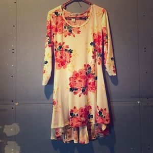 High-Low Flower Tunic/Dress