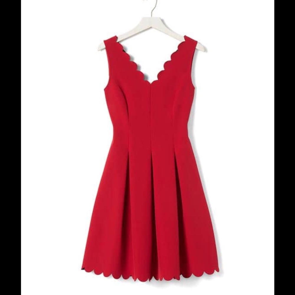 💓2x HP 🎉Banana republic scallop pocket dress - Picture 2 of 7