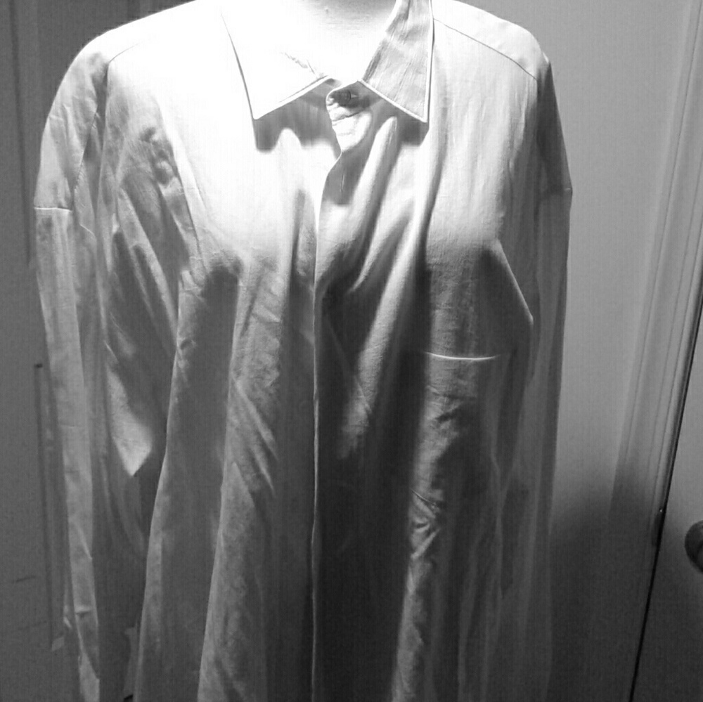 White linen men shirt