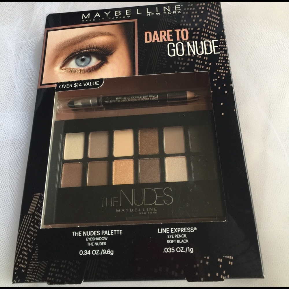 NIB Maybelline Dare To Go Nude Eyeshadow & Pencil