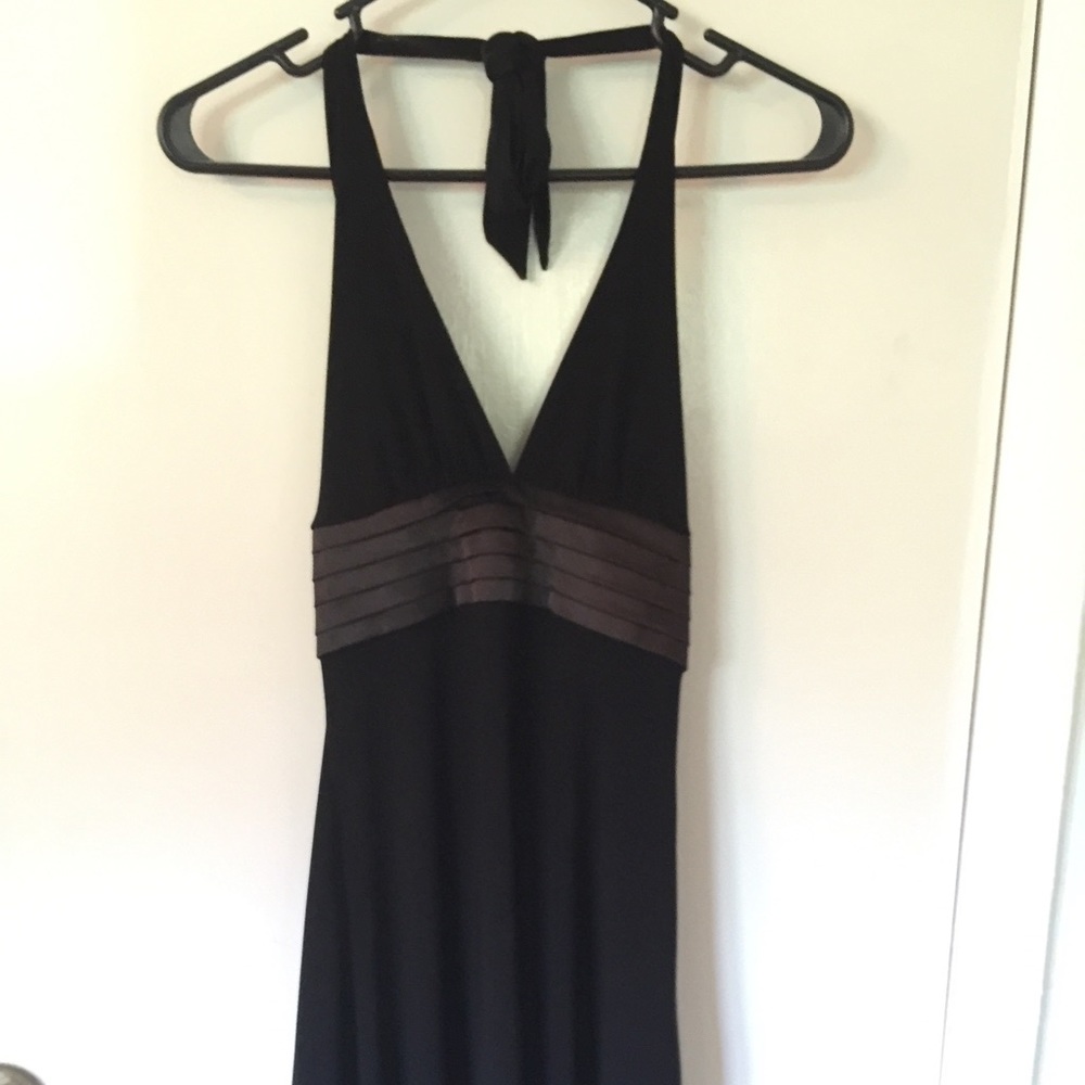Halter style black dress