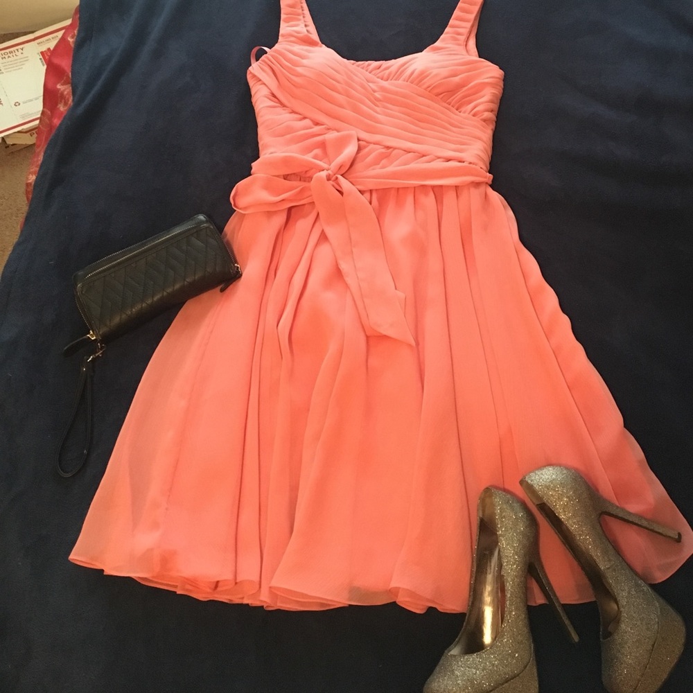 Kennedy Blue pink chiffon dress