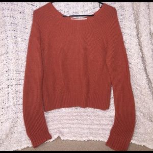 Burnt orange sweater
