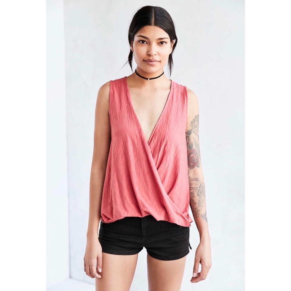 UO Silence & Noise Emilyn Surplice Tank Top