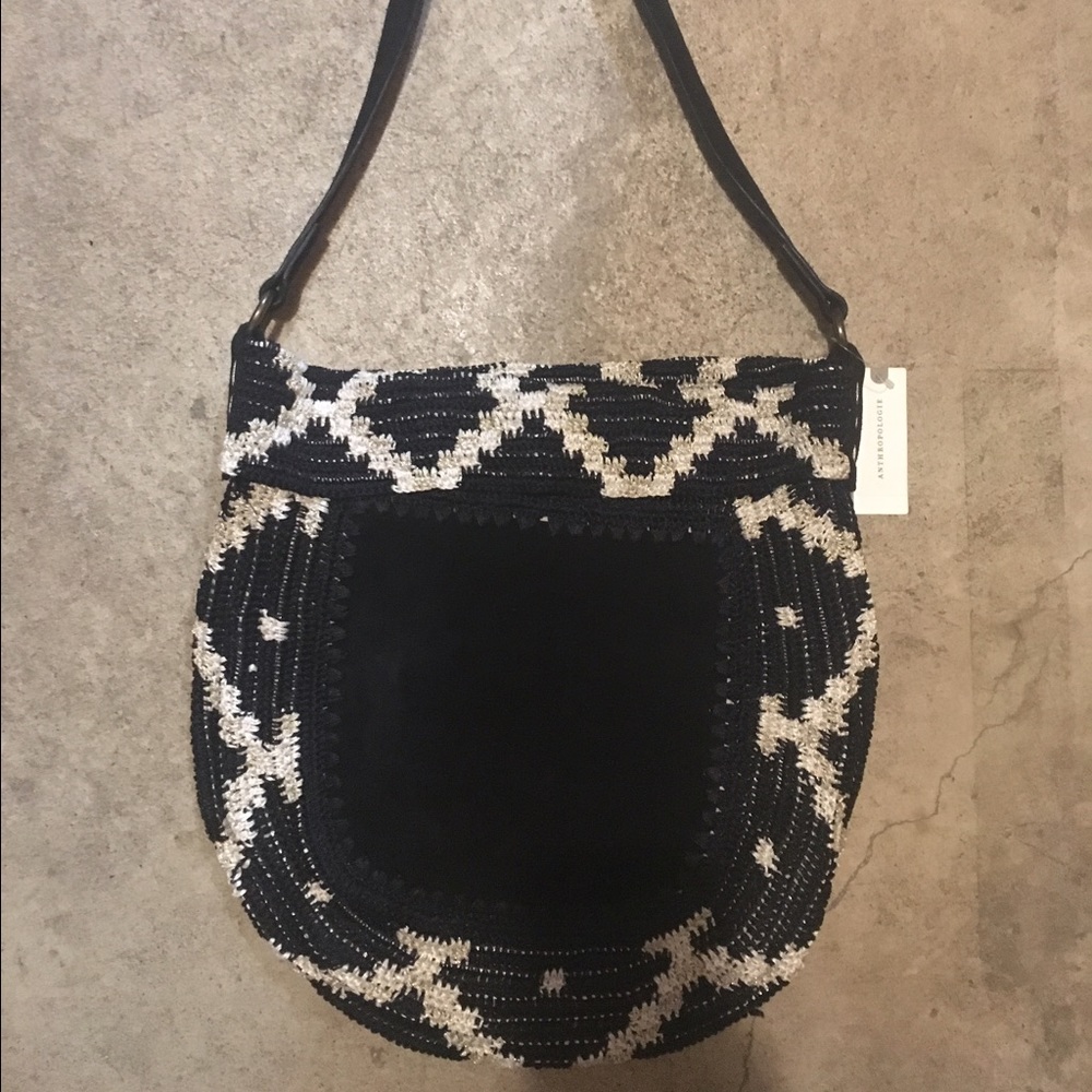 Anthropologie Suede Shoulder Purse