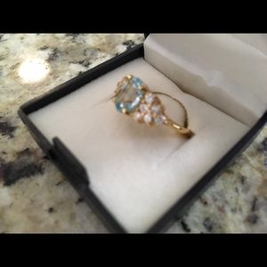 blue topaz ring and necklace