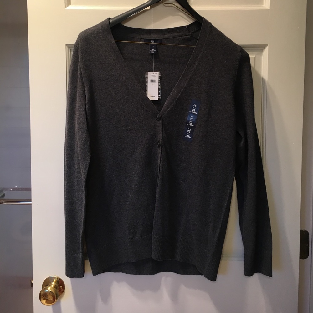 Dark Gray Cardigan NWT