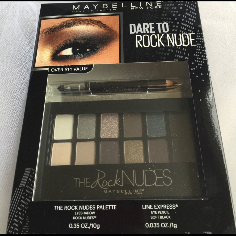 NIB MAYBELLINE DARE TO ROCK NUDE GIFT SET