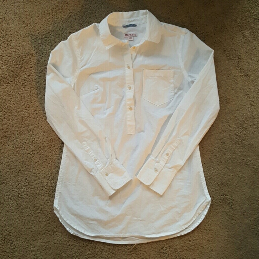White Collared Blouse
