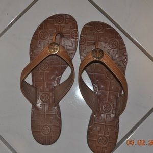Authentic Tory Burch flip flops.
