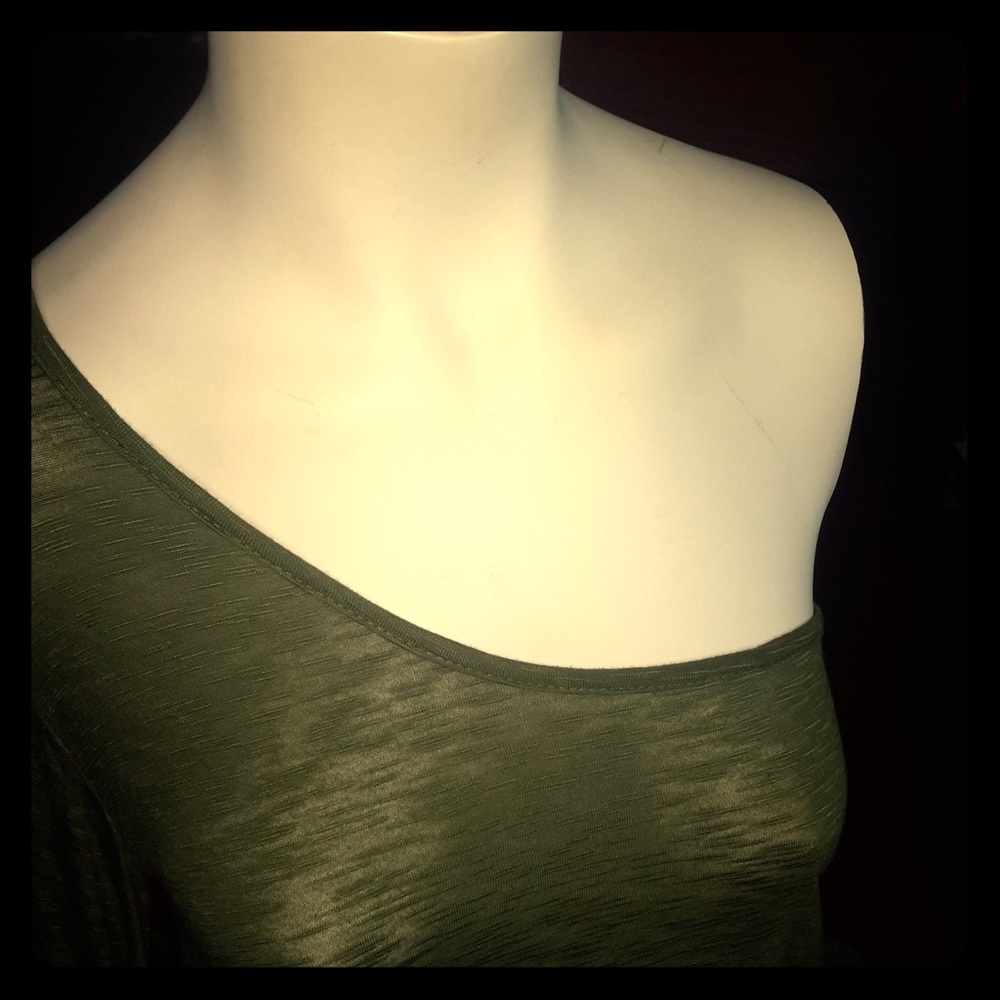 Jersey one-shoulder dress