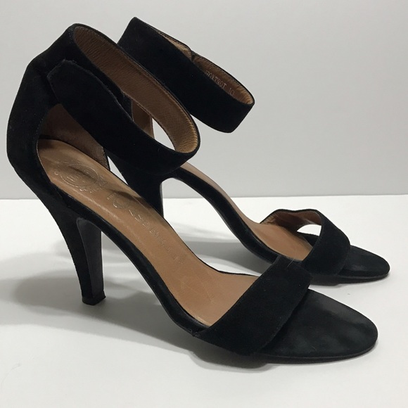 Jeffrey Campbell Foxtrot heels black suede size 10 - Picture 1 of 5