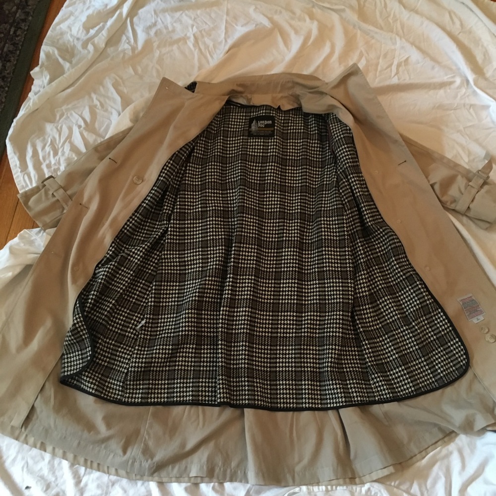 London fog classic trench with removable liner