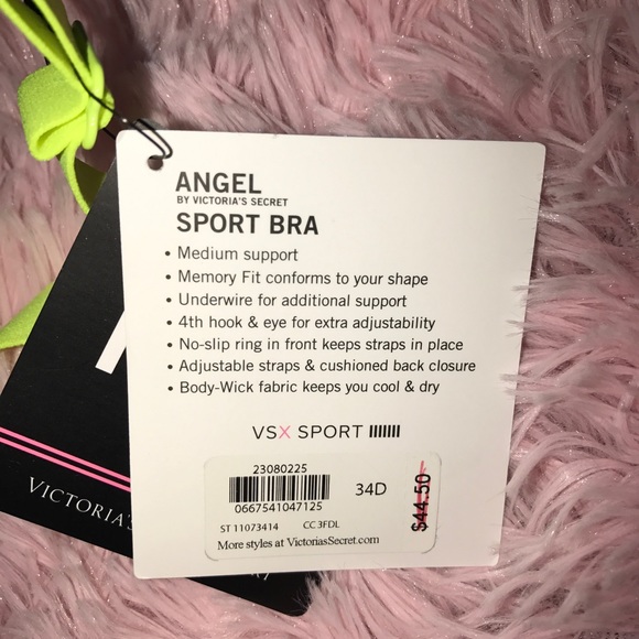 New Victoria’s Secret Sport Angel Sport Bra 34D - Picture 4 of 7