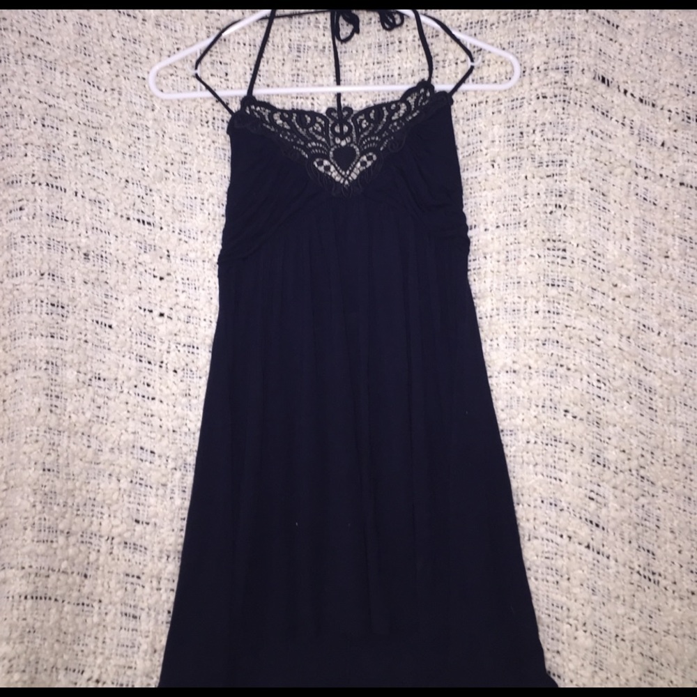 Navy blue halter top