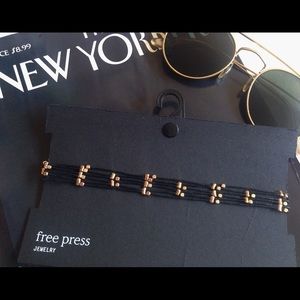 Nordstrom  Black-Gold Choker.